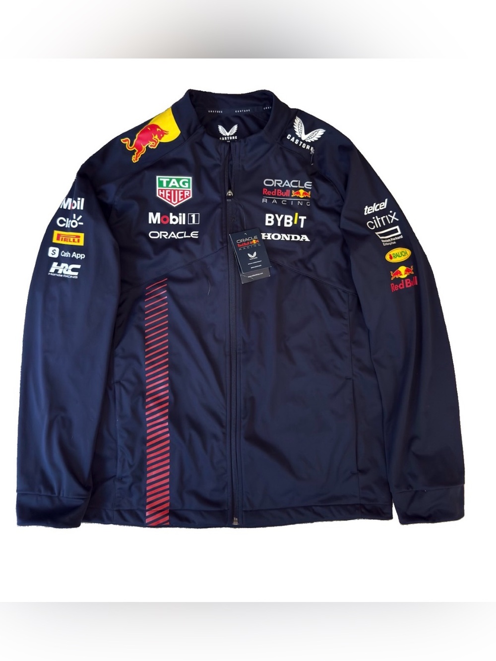 NWT Castore Red Bull Racing F1 Team Softshell Jacket Navy Size L (78 Chars)